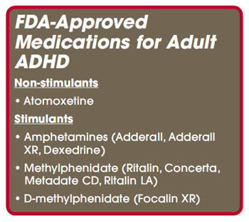 FDA-Approved Medications for Adult ADHD